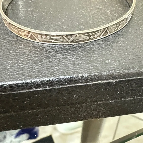 Vintage Coro Sterling Silver Bangle Bracelet Very Rare Pattern - Picture 11 of 14